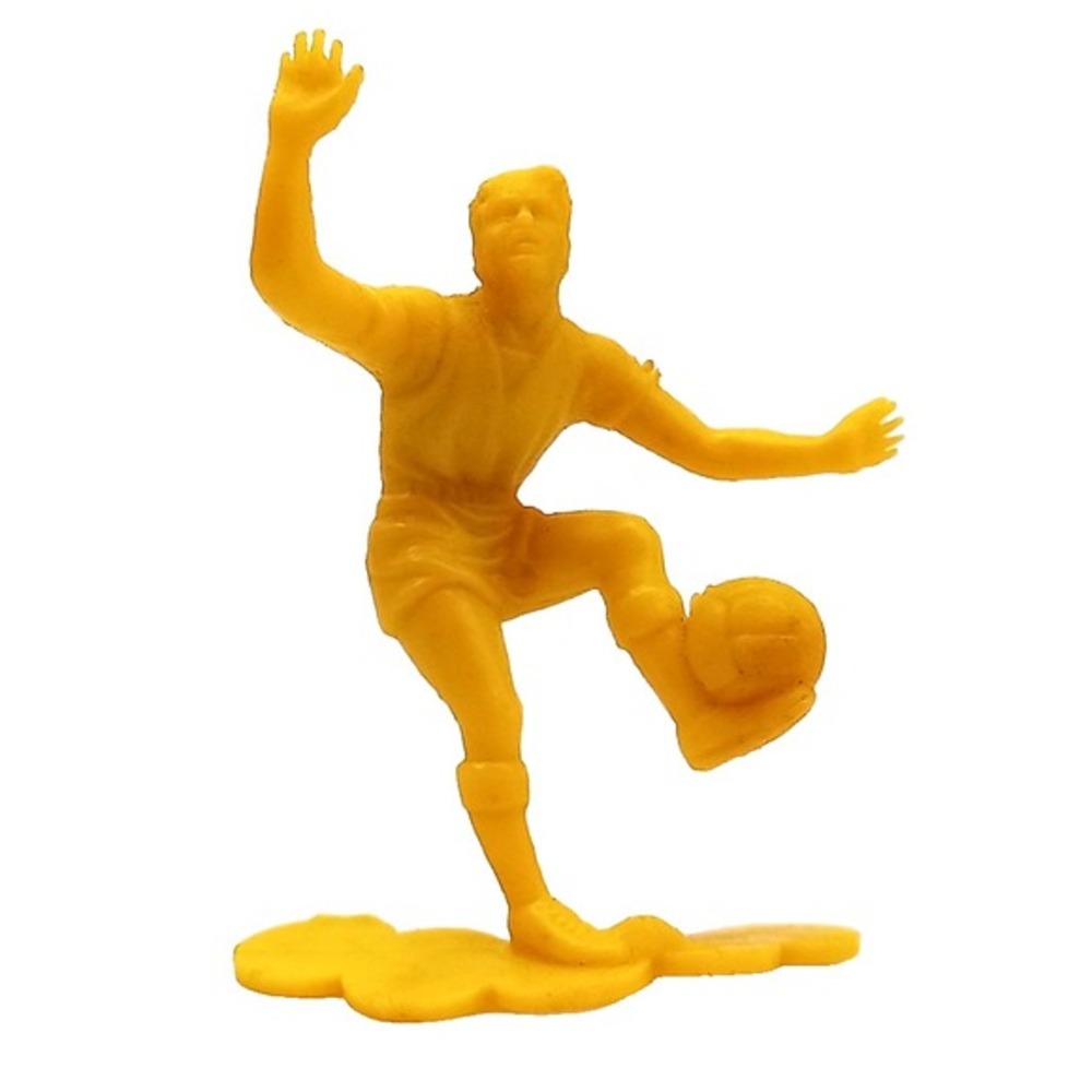 Vintage 1970's MARX Olympic Games Sports Soccer Plastic‎ Yellow Figure